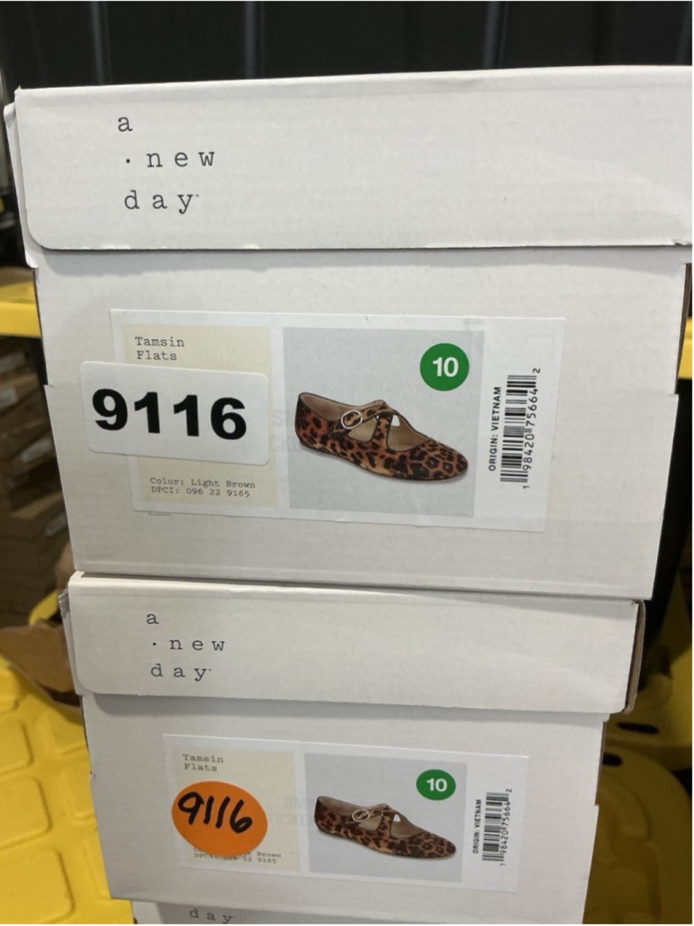Womans New In Box A New Day Tamsin Leopard Print Mary Jane Flats 10 - Picture 6 of 6
